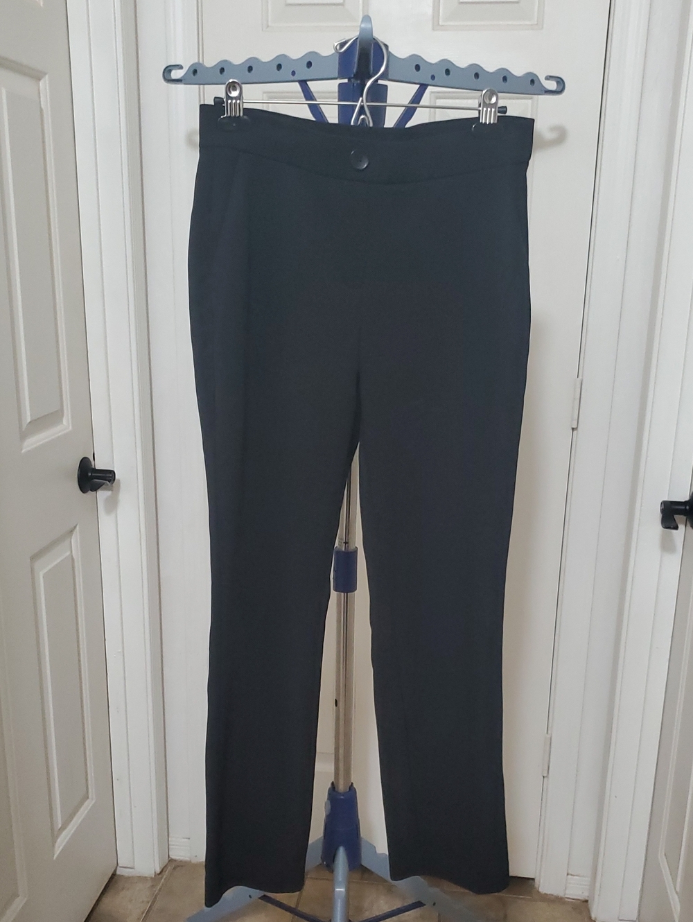 Jones New York Black Straight-Leg Dress Trousers